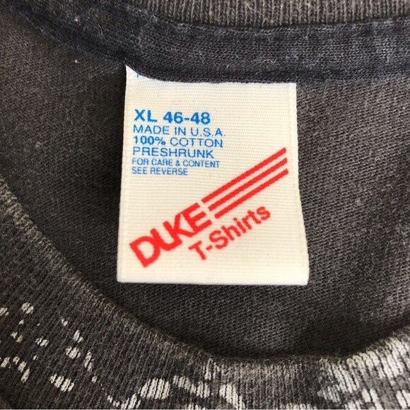 Vintage 90s Duke Dale Jarrett #18 Single Stitch Black T Shirt Graphic XL Rare - Picture 11 of 16